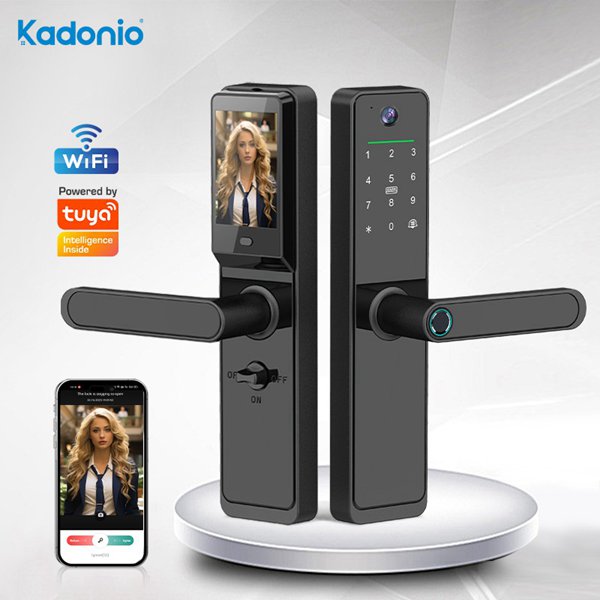 China 630 Max-Built-in Camera and HD Screen Biometric Door Lock Smart ...