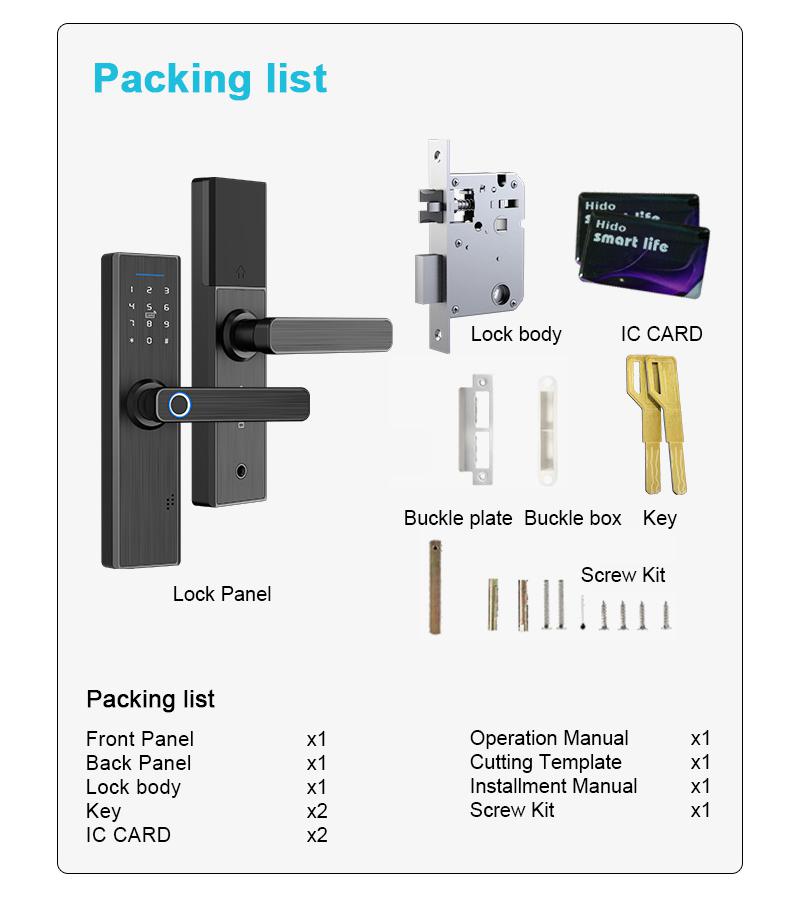 632 Handle smart lock (4)